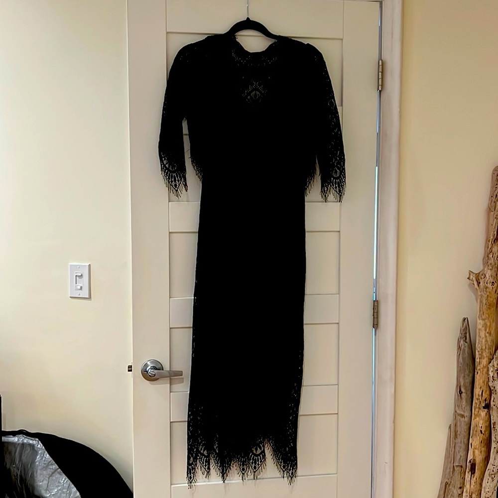 Black lace Zara dress size M